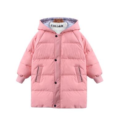 China Breathable And Long Simple Middle Down Jacket Garment Kids Clothing Fashion Winter Coat for sale