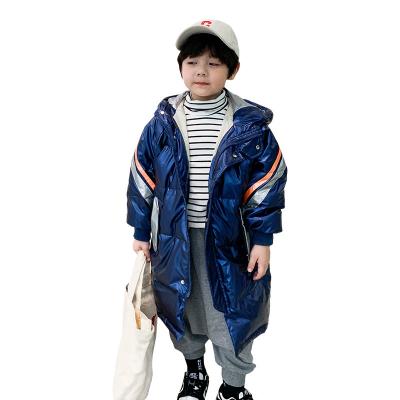 China Wholesale Breathable Korean Style Winter Hooded White Duck Down Fluorescent Baby Boy Kids Feather Jackets Coats For Girls for sale