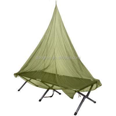 China Compact Folded and Lightweight Pyramid Netting (Army Green), Outdoor Single Mosquito Net for sale