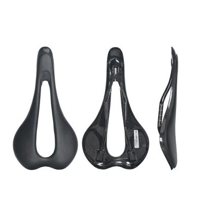 China TOSEEK Carbon Fiber Bicycle Saddle Road Mountain Bike Saddle MTB Bike Saddles Single Full Hollow Seat Bike Part for sale