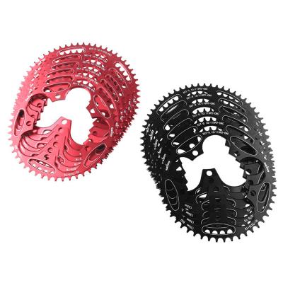 China Road Bikes WUZEI 130 BCD Round Road Bike Alloy Sprockets 50/52/54/56/58/60T Road Bike Folding Bicycle Crankset Tooth Plate Parts for sale