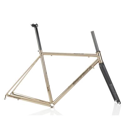 China Road Bikes AM CLR6200 Reynolds 520 450/470/490/510/530/550mm Steel Carbon Front Retro Road Frame Bicycle Frameset for sale