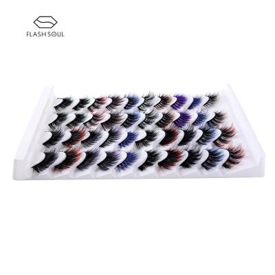 China Delicate Mink Suitcase Eyelash Cases Colors OEM Box 20Pairs Eyelash Case Red Packaging Colors False Eyelashes False Color for sale