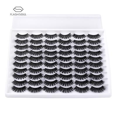 China Wholesale Custom False Natural False Eyelashes Sensitive Mink Eyelash Vendor Mink Eye Lashes 3d Private Label Eyelash Packaging Box Case for sale