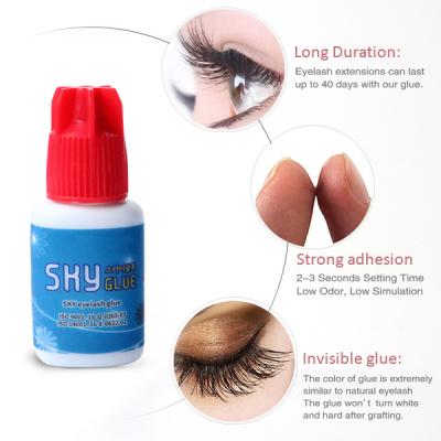 China Best Eyelash Extension Private Label Eyelash Glue OEM Long Lasting Low Vapor Eyelash Adhesive Glue Made in Korea for sale