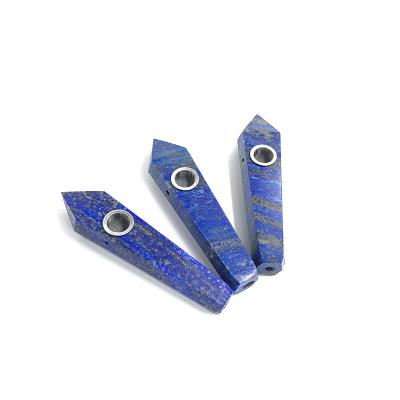 China Modern wholesale custom made natural lapis lazuli pipe smoking pipe for sale