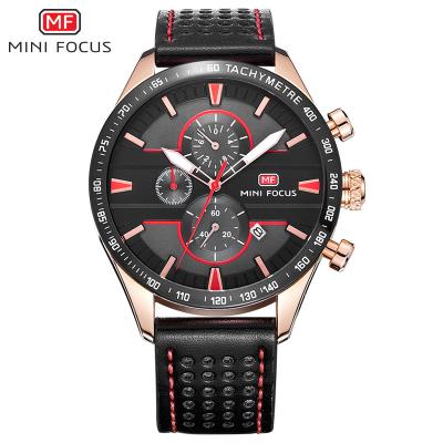 China Chronograph Mini Focus Brand or Custom Logo OEM Men Sports Quartz Wristwatches with Alloy Case for sale