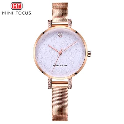 China Newest Luxury Chronograph Mini Focus Stainless Strap And Custom Logo Ladies Watches With Cheap Price for sale