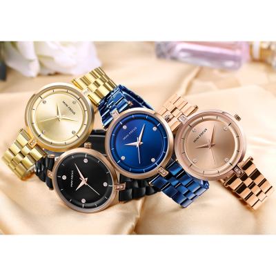 China Mini Focus Waterproof Custom Logo Chronograph Lady Quartz Wrist Watch For Women for sale