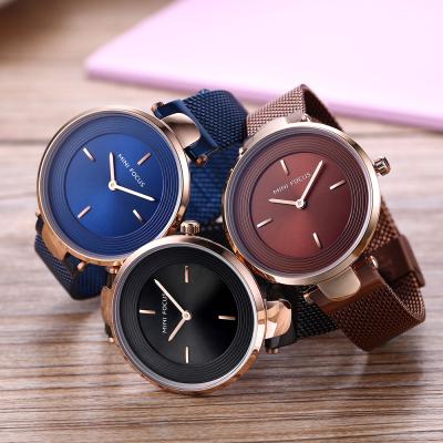 China Chronograph Mini Focus Waterproof Steel Lady Quartz Wristwatch For Women for sale