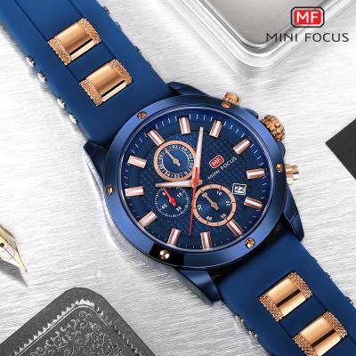 China Classic Unique Special Cheap Men's OEM Logo Mini Focus Chronograph Stylish Customized Price Wrist Watch With Japan Movement for sale