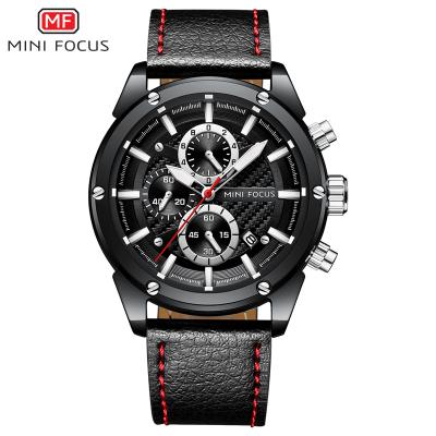 China Chronograph Mini Focus manufacturers stainless steel Japan movt quartz mens sport watch for sale