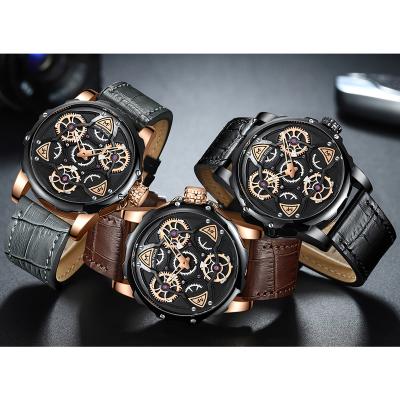 China Canton Watch Market Mini Focus Chronograph OEM Logo Custom Hot Fashion Unique Design Man Quartz Wristwatch Best Newest for sale