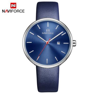 China NAVIFORCE Chronograph Women Casual Leather Ladies Watch Female Quartz Wrist Watch Clock reloj for sale