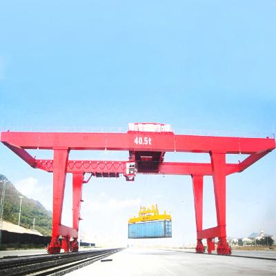 China Mobile Gantry Crane Magnesium Double Beam Hook Gantry Crane for sale