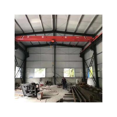 China Bridge Crane 1 Ton LD Model Single Beam Motor Driven Overhead Crane For Sale Stock Hoisting Equipment Crane for sale