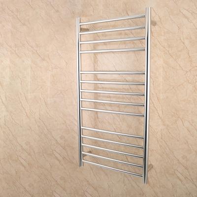 China Wall Mounted Electric Towel Heater Mirror Polish Heated Towel Rail For Bathroom for sale