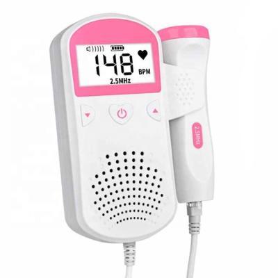 China Mini Size Portable Fetal Doppler 3mhz Baby Heartbeat Monitor Baby Heartbeat Monitor Pocket Fetal Monitoring Baby Heart Rate for sale