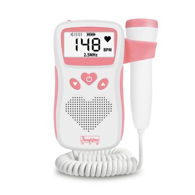 China Color Fetal Screen Machine Digital Fetal Doppler Prenatal Baby Heartbeat Monitor/Curve Display for sale