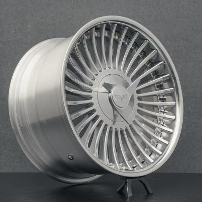 China Passanger car wheel made in China aluminum alloy wheel rims polished face and lip 18 19 20 21 22 23 24 inch forged wheels for sale