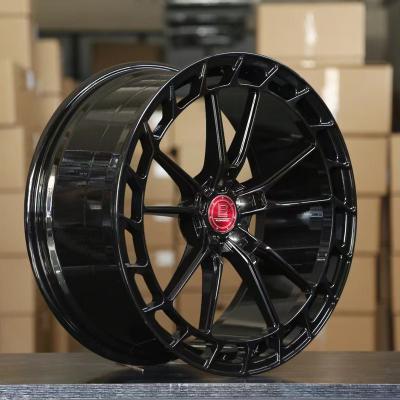 China Passanger car wheel hot sale factory 18 19 20 21 22 inch tall quality colorful concave lip big forged car wheels for sale