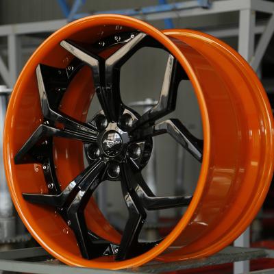 China Passanger Car Wheel Customized High Performance 2 Piece Deep Concave Polished Forged Wheels 18 19 20 21 22 24 Inch for sale