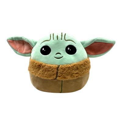 China Custom Plush Toy Doll Yoda Anime Figure Custom Cartoon Cotton Plush Stuffed Toy Soft Baby Yoda Doll for sale