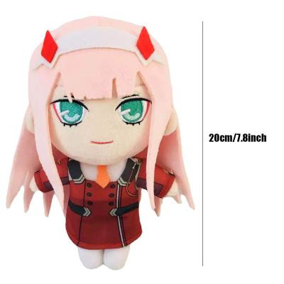 China Hot Selling Cotton Cartoon Toy Anime Darling In The Franxx Plush Doll 02 Plush Toy Zero Action Number Two for sale