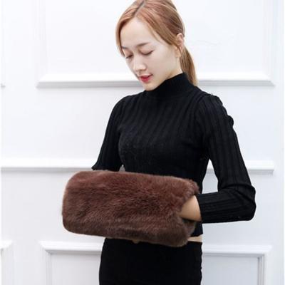 China Home Decoration Fashion Custom Fur Material Warm Comfortable Thermal Hand Warmer For Parents And Children for sale