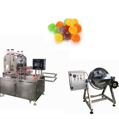 China Roestvrij staal gummi snoep maken machine voor zachte gelatine aardbei kersen snoep Te koop