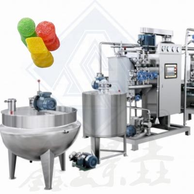 China Soft Candy Produktionslinie Automatische Gummy Candy Bärmachmaschine 1900*900*1620mm zu verkaufen