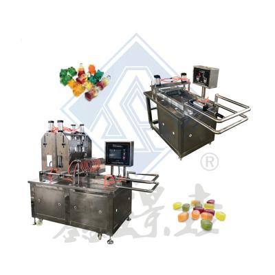 China 1500W Cake Soft Hard Gel Toffee Candy Pouring Machine with Semi-automatic Function for sale