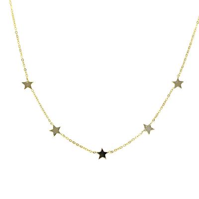 China Fashion Jewelry CIA Star Pendant Necklace 925 Sterling Silver Necklace For Women Custom Wholesale FASHIONABLE Style for sale