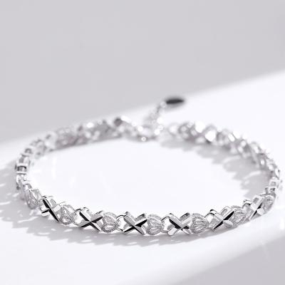 China Fashionable Jewelry S925 Sterling Silver Luxury Simple Custom Chain Bracelet XIXIA Fashion Bracelet For Women for sale