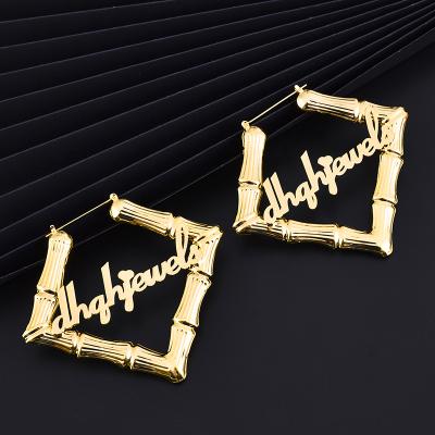 China Newest Fashion Jewelry Square Earrings Wholesale Custom Initial Earring Trendy Earring Korean XIXIA Drop Earrings For Women for sale