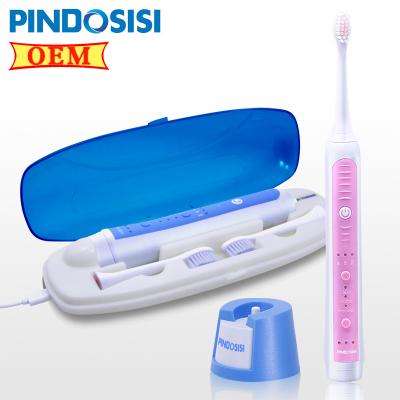 China Power Battery Operated Sonic Battery OEM/ODM Electric Toothbrush Couples Sonic Rechargeable Toothbrush for sale