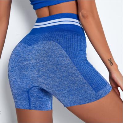 China custom logo Anti-wrinkle high waist yoga shorts spandex sexy booty shorts for sale