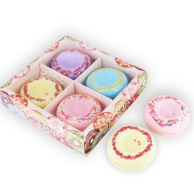 China New Private Label Donut Disposable Fizzy Bath Bombs Oil Bath Gift Set OEM / ODM for sale