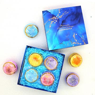 China Disposable Bath Bomb Handmade Aromatherapy Care Spa Gift Crystal Bath Salt Ball Set For Women for sale