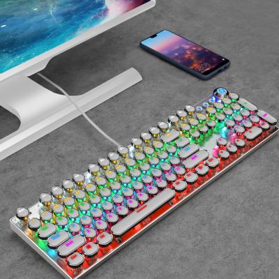 China Metal+ABS Wholesale 104 Desktop Keyboard and Mouse Master Set, Backlit Three-color Gaming Keyboard for sale