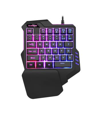 China Hot-selling plug and play radio mechanical keyboard one-handed game, waterproof suitable for Xbox Ps5 wireless keyboard and mouse gamers for sale