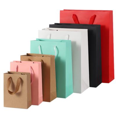 China Wholesale Disposable Luxury Black Shoes Clothes Packaging Paper Bags Printed Logo Custom Packaging Paper Bag Clothing Shopping Gift Jewelry for sale