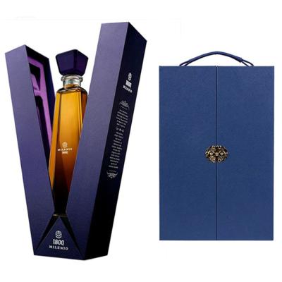 China Recycled Materials Custom Made High End Gift Box BAIJIU Perfect Designed Luxury Rigid Wine Paper Gift Box for sale