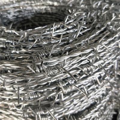 China Large Protection Roll 12x14gauge Multifunctional Barb Wire Types 25kg Barbed Wire For Wholesales for sale