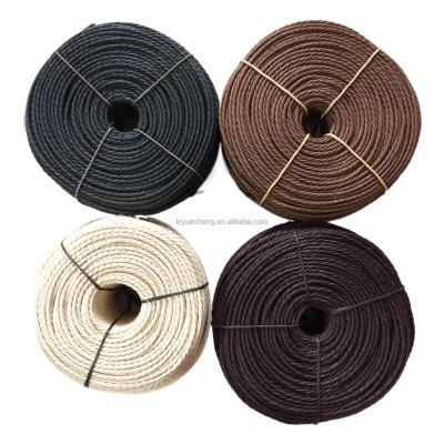 China 3 Strand Paper Material Strong Danish Paper Chair Cord For Outdoor Furniture Chairs for sale