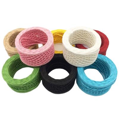 China DIY Decoration Raffia Paper Ribbon Twist Twine For Craft And Gifts Wrapping for sale