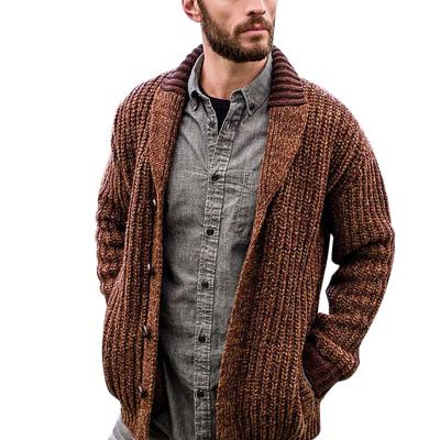 China Anti-wrinkle 2021 autumn and winter solid long sleeve cardigan sweater for men's wholesale knitted sweaters and coats grow cardigan for sale