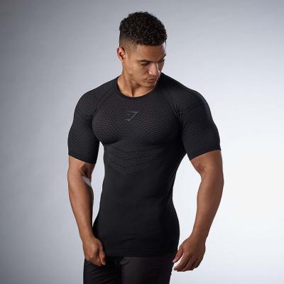 China Anti-wrinkle Summer New Arrival Custom Milk Silk Men's Gym Fitness T-shirt Quick Fit T-shirt For Men for sale