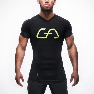 China Anti-Wrinkle Wholesale Men's Simples Fitness T-shirt Gym Oversized Workout Running T-shirt For Men for sale