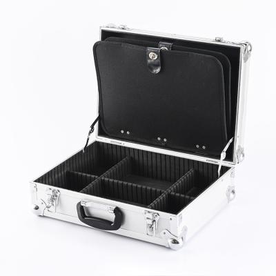 China Custom Aluminum+MDF/ABS Portable Hard Trolley MDF/ABS Aluminum Tool Case for sale